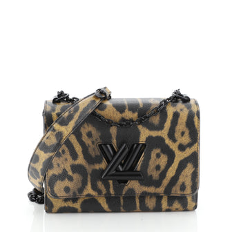 Louis Vuitton Twist Handbag Limited Edition Printed Leather MM