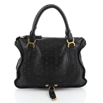 Chloe Marcie Shoulder Bag Studded Leather Large