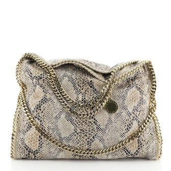 Stella McCartney Falabella Fold Over Bag Faux Python 
