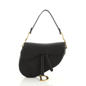 Saddle Handbag Leather Medium