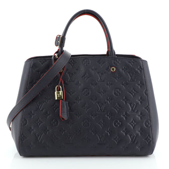 Louis Vuitton Montaigne Handbag Monogram Empreinte Leather GM