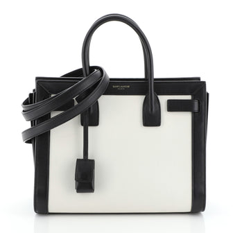 Saint Laurent Bicolor Sac de Jour NM Bag Leather Baby