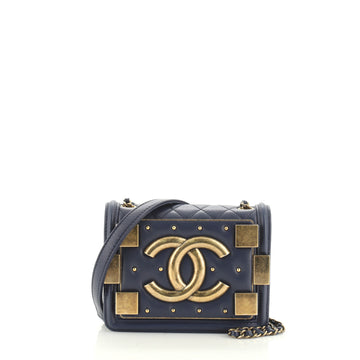 Boy Brick Flap Bag Studded Quilted Lambskin Mini