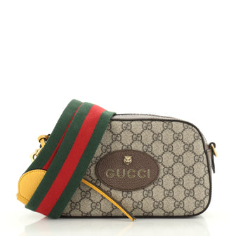 Gucci Animalier Camera Messenger Bag GG Coated Canvas 