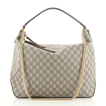 Gucci Chain Hobo GG Coated Canvas Large