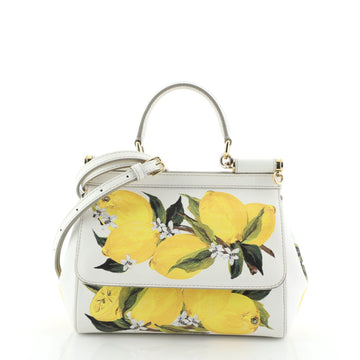 Dolce & Gabbana Miss Sicily Bag Printed Leather Small