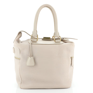 Celine Zip Top Satchel Leather Medium