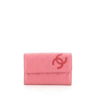Chanel CC Flap Wallet Quilted Lambskin Small