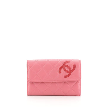 Chanel CC Flap Wallet Quilted Lambskin Small