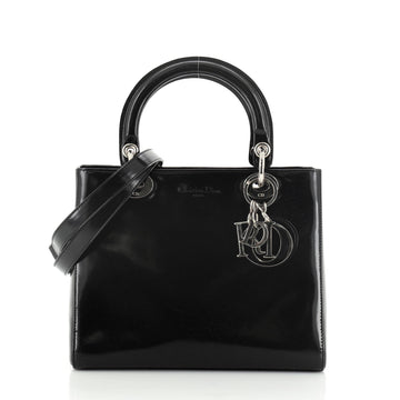 Christian Dior Vintage Lady Dior Bag Patent Medium
