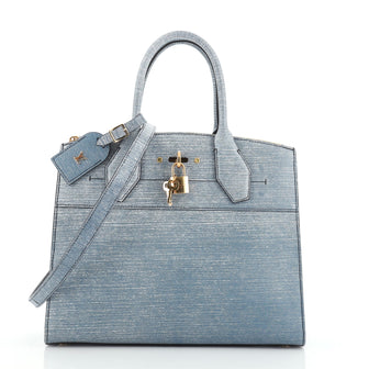 Louis Vuitton City Steamer Handbag Epi Leather MM