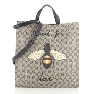 Gucci Convertible Soft Open Tote Printed GG Coated Canvas Tall