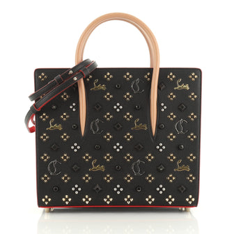 Christian Louboutin Paloma Tote Embellished Leather Medium