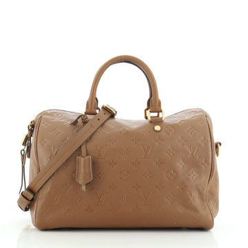 Louis Vuitton Speedy Bandouliere Bag Monogram Empreinte Leather 30
