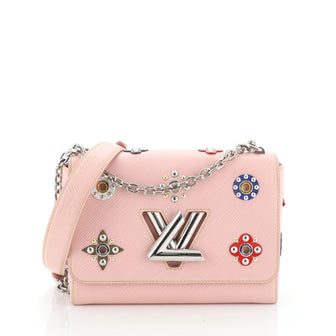 Louis Vuitton Twist Handbag Limited Edition Mechanical Flowers Epi Leather MM