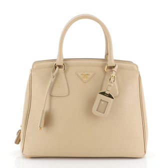 Prada Parabole Handbag Saffiano Leather Medium