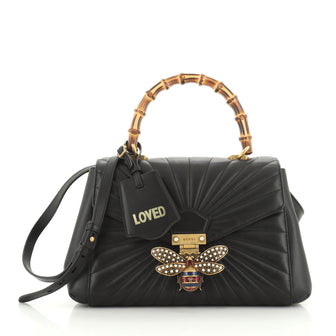 Gucci Queen Margaret Top Handle Bag Quilted Leather Medium