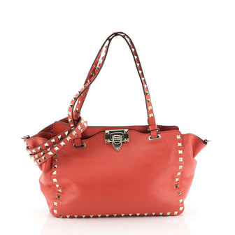 Valentino Rockstud Tote Soft Leather Small