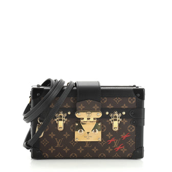 Louis Vuitton Petite Malle Handbag Monogram Canvas 