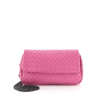 Expandable Chain Crossbody Bag Intrecciato Nappa Small