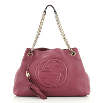 Gucci Soho Chain Strap Shoulder Bag Leather Medium