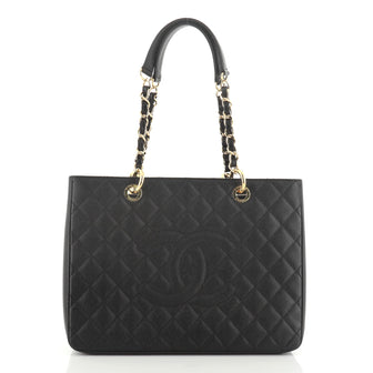 Chanel Grand Shopping Tote Quilted Caviar 