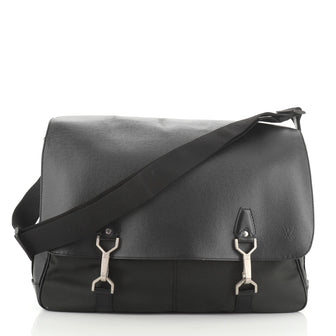 Louis Vuitton Dersou Bag Taiga Leather and Canvas 