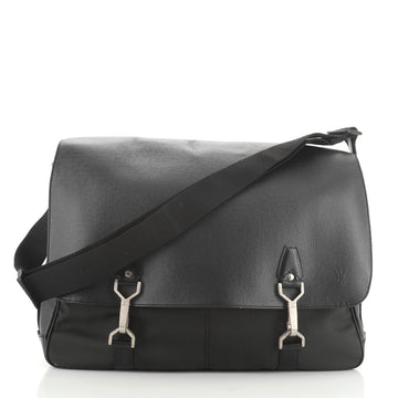 Louis Vuitton Dersou Bag Taiga Leather and Canvas 