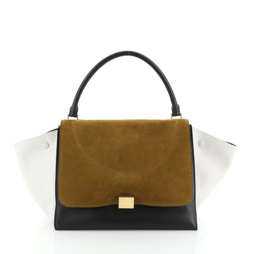 Celine Tricolor Trapeze Bag Leather Large