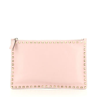 Valentino Rockstud Pouch Leather Large