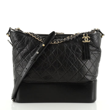Chanel Gabrielle Hobo Quilted Aged Calfskin Large