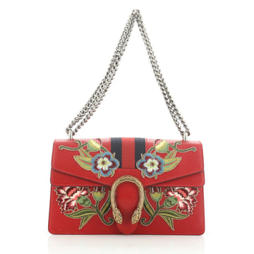 Gucci Web Dionysus Bag Embroidered Leather Small