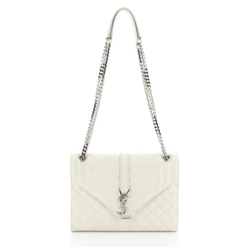 Saint Laurent Classic Monogram College Bag Mixed Matelasse Leather Medium