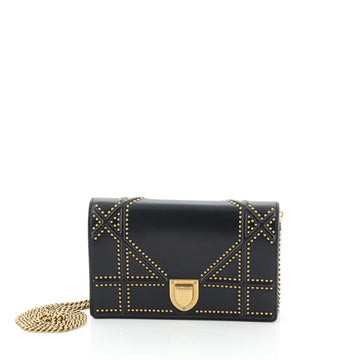 Christian Dior Diorama Wallet on Chain Studded Leather 