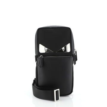 Fendi Monster Sling Bag Nylon and Leather Medium