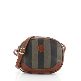 Fendi Vintage Pequin Crossbody Coated Canvas Small