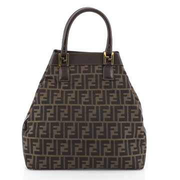 Fendi Vintage Zip Tote Zucca Canvas Medium