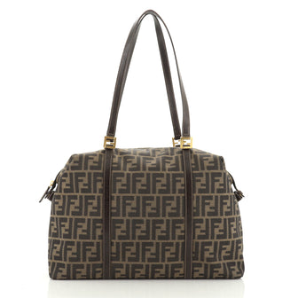 Fendi Vintage Zip Tote Zucca Canvas Medium
