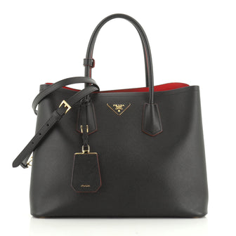 Prada Cuir Double Tote Saffiano Leather Medium