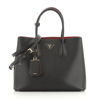 Prada Cuir Double Tote Saffiano Leather Medium
