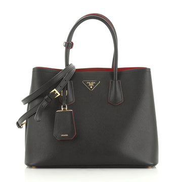 Prada Cuir Double Tote Saffiano Leather Medium