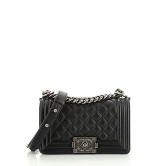 Chanel Boy Flap Bag Quilted Lambskin Small