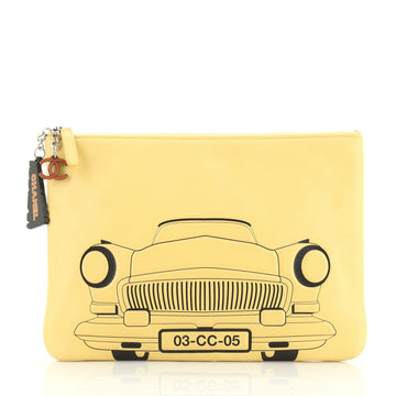 Chanel Cuba La Habana O Case Clutch Printed Embossed Lambskin Medium
