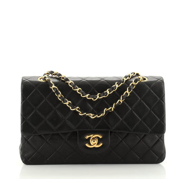 Chanel Vintage Classic Double Flap Bag Quilted Lambskin Medium