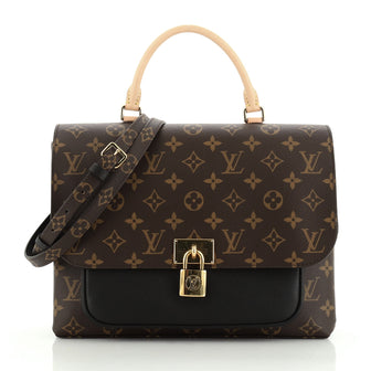Louis Vuitton Marignan Handbag Monogram Canvas with Leather 