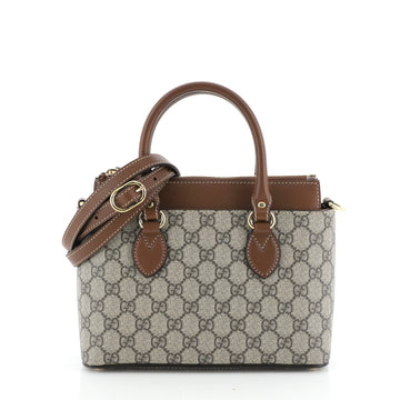 Gucci Linea A Convertible Tote GG Coated Canvas Mini