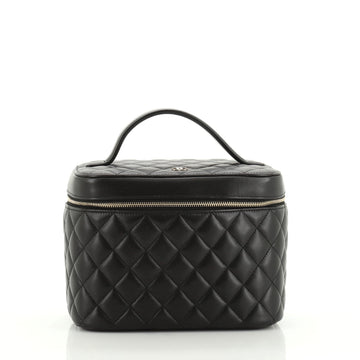 Chanel Cosmetic Case Quilted Lambskin Small