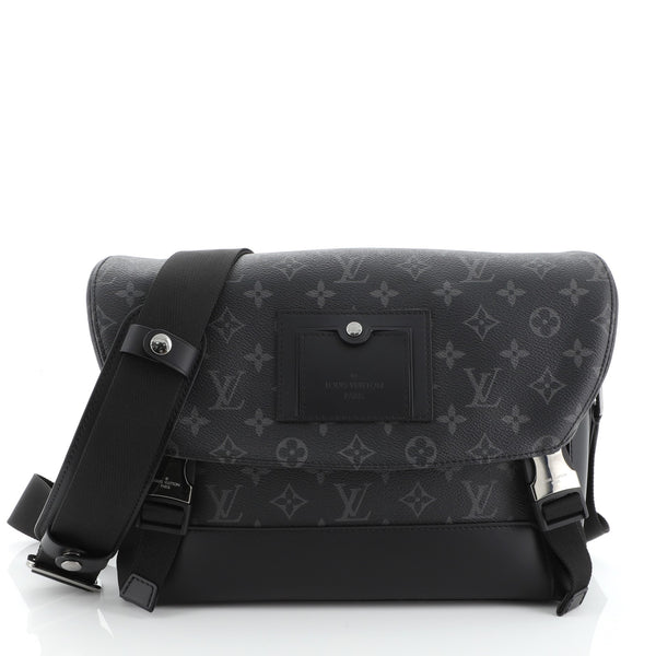 Louis+Vuitton+Voyager+Silver+Hardware+Messenger+Bag+PM+Black+