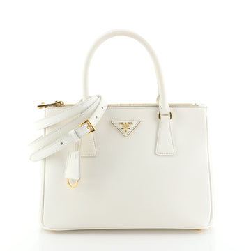 Prada Galleria Double Zip Tote Saffiano Leather Small