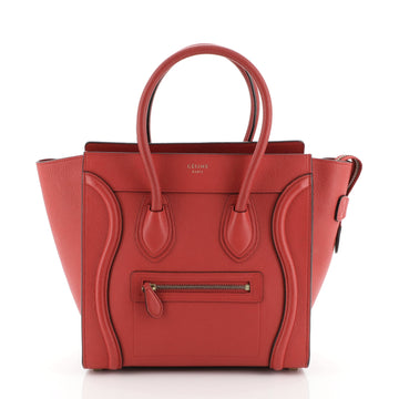 Celine Luggage Bag Grainy Leather Micro